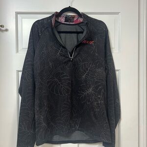 Zoot Pullover with Pink, Orange & Black Floral Lining Size XL